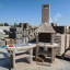 Стол-мойка уличный Каир из бетона Мрамор кремовый Нікополь