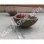 Вазон для цветов бетонный Олимп садовый Галька коричневая Славянск