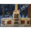 Камин печь барбекю Манчестер в комплекте с дверцами Мрамор кремовый Бердянск