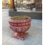 Вазон садовый для цветов Афина бетонный Гранит серый Славянск