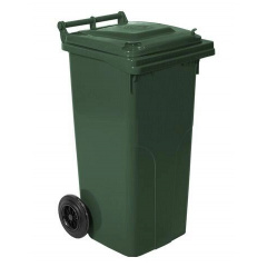 Контейнер для мусора на колесах 120 литров зелёный бак емкость Тип А Прилуки
