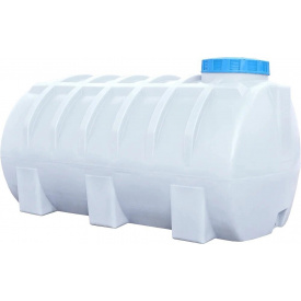 Горизонтальная емкость 2000 литров бак, бочка для перевозки КАС, воды транспортировки пищевая