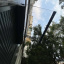 Металический сборный навес (козырек) над дверью Dash'Ok 1.5x1 м Hi-tech, тем-серый, мон 3 мм, бронза Кушугум