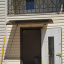 Металический сборный навес (козырек) над дверью Dash'Ok 1.5x1 м Style, медь антик, мон 3 мм, прозр Коростень
