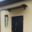 Металический сборный навес (козырек) над дверью Dash'Ok 1.5x1 м Style, тем-серый, мон 4 мм, прозр Березно
