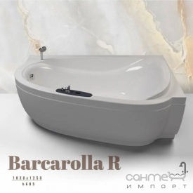 Угловая ассиметричная акриловая ванна WGT Barcarolla R 1830x1250x685 белая, правосторонняя