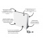 Обогреватель керамический конвекционный Model S 55 с терморегулятором Smart Install 11 кв.м Нержавеющая сталь, NFC, Белый Львов