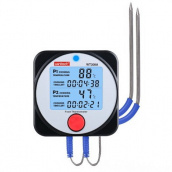 Термометр цифровой для барбекю 2-х канальный Bluetooth -40-300°C WINTACT WT308A