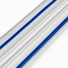 Самоклеящийся плинтус РР белый с синей полоской 2300*140*4мм (D) SW-00001811 Sticker Wall Рівне