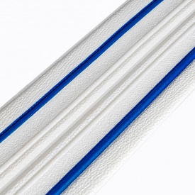 Самоклеящийся плинтус РР белый с синей полоской 2300*140*4мм (D) SW-00001811 Sticker Wall