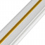 Самоклеящийся плинтус РР белый с золотой полоской 2300*70*4мм (D) SW-00001832 Sticker Wall Бушеве