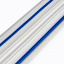 Самоклеящийся плинтус РР белый с синей полоской 2300*140*4мм (D) SW-00001811 Sticker Wall Бушеве