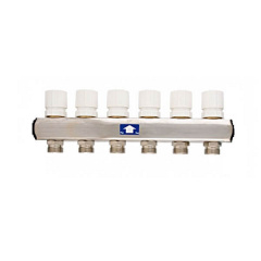 Колектор Itap 1x3/4 на 9 виходів з відсічними клапанами під електротермопріводи з ручками (9370010009034) Черкассы