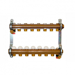 Колектор для теплої підлоги Herz G 3/4 на 8 контурів з термостатичними кран-буксами (1853108) Хмельницький