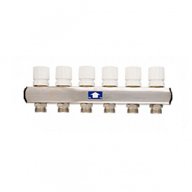 Колектор Itap 1x3/4 на 10 виходів з відсічними клапанами під електротермопріводи з ручками (9370010010034)