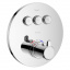 Змішувач для ванни Imprese Smart Click, термостат, прихований монтаж, латунь, хром Чернигов