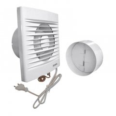 Вентилятор настінний Dospel STYL 100 WPP з клапаном, вимикачем і вилкою Кропивницький