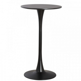 Барный стол Тюльпан-Н высокий круглый D-60 см черный