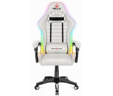 Компьютерное кресло Hell's HC-1003 LED RGB White