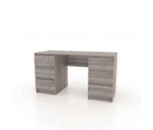Стол письменный с ящиками без ручек Gusar Line SL3 1400х600х750 мм Дуб сонома/Трюфель