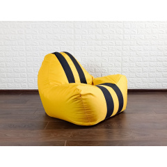 Кресло-мешок груша Rimos Ferrari Оксфорд 120х85см без лого Желтый с черным (M-1 Yellow_Black) Сумы