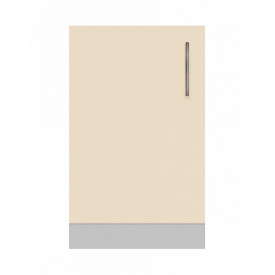 Тумба-мойка (однодверная) без мойки (без столешницы) ширина 600 МАКСИ МЕБЕЛЬ Серый/Ваниль (80044)