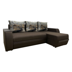 Кутовий диван Фуджи 2 (Савана браун 03+ламбе, 242х168 см) IMI Суми
