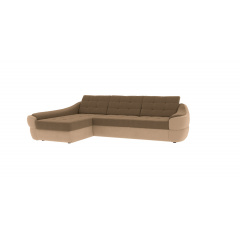 Кутовий диван Спейс АМ (коричневий з бежевим, 270х180 см) Ізюм
