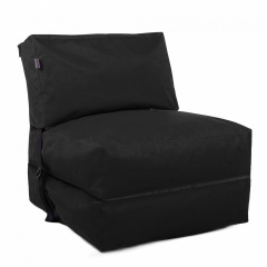 Бескаркасное кресло раскладушка Tia-Sport 180х70 см черный (sm-0666-10) Тернопіль
