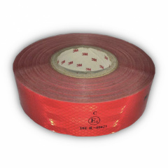 Светоотражающая самоклеящаяся лента 3M 5х500 см Красная (E1-104R-00821-RED5) Ковель