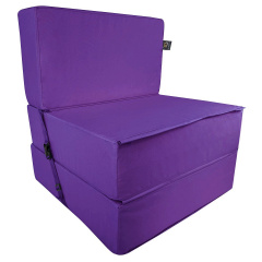 Бескаркасное кресло раскладушка Tia-Sport Поролон 210х80 см (sm-0920-21) фиолетовый Фастів