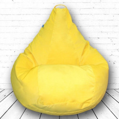 Кресло груша Tia-Sport Велюр 90х60 см желтый (sm-0237-3) Прилуки