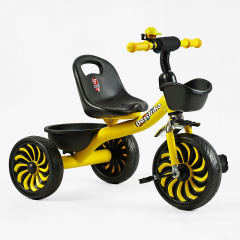 Велосипед трехколесный детский Best Trike 26/20 см 2 корзины Yellow (146098) Киев