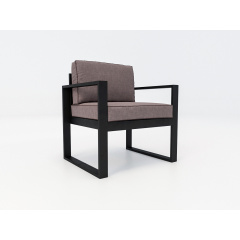 Мягкое кресло на металлическом каркасе JecksonLoft Универсал, Коричневый 038 Петрове