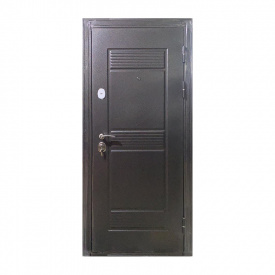 Входная дверь правая ТД 76 1900х960 мм Серый/Мрамор белый