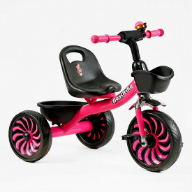 Велосипед трехколесный детский Best Trike 26/20 см 2 корзины Pink (146095)
