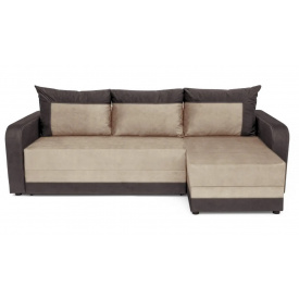 Кутовий диван Арден (бежевий + коричневий, 230х150 см) IMI