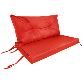 Комплект подушек Tia-Sport Сидушка и спинка Оксфорд Красный (sm-0961)