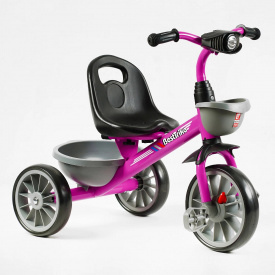 Детский велосипед трехколесный Best Trike 26/20 см 2 корзины Pink (147571)
