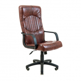Офисное кресло руководителя Richman Hermes VIP M1 Tilt Натуральная Кожа Lux Италия Коричневый