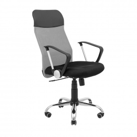 Офисное кресло руководителя Richman Ultra Хром M1 Tilt Черно-серый