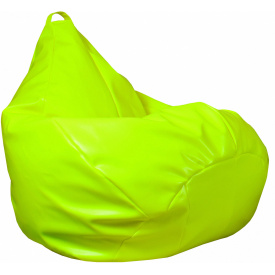 Кресло груша Tia-Sport Экокожа 90х60 см лимонный (sm-0069-1)