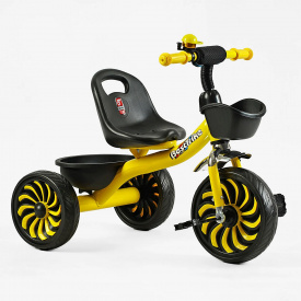Велосипед трехколесный детский Best Trike 26/20 см 2 корзины Yellow (146098)