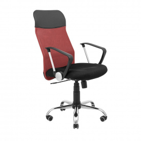 Офисное кресло руководителя Richman Ultra Хром M1 Tilt Черно-красный
