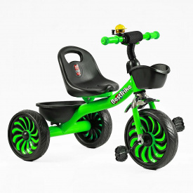 Велосипед трехколесный детский Best Trike 26/20 см 2 корзины Green (146097)