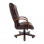 Офисное кресло руководителя Richman Boston VIP Wood M2 AnyFix Натуральная Кожа Lux Италия Коричневый Суми