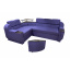 Комплект кутовий диван Меркурій з пуфом (Фіолетовий, 255х185 см) IMI Киев