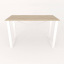 Письменный стол Ferrum-decor Драйв 750x1000x700 Белый металл ДСП Дуб Сонома 16 мм (DRA081) Кропивницький