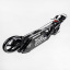 Двухколесный складной самокат фонарик 2 амортизатора дисковый тормоз Best Scooter 100 кг Black (114291) Днепр