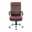 Офисное кресло руководителя Richman Orion VIP Хром M2 AnyFix Натуральная Кожа Lux Италия Коричневый Кропивницький